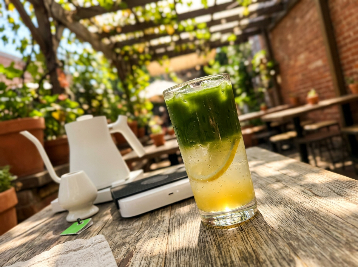Sparkling Matcha Lemonade