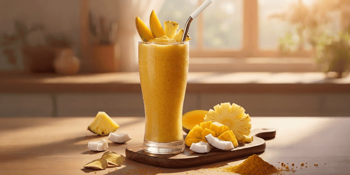 Tropical Ginger Turmeric Smoothie