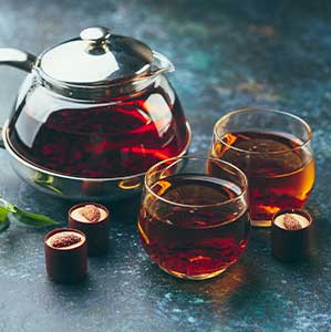 chocolate and tea