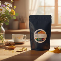 package of ginger turmeric tea