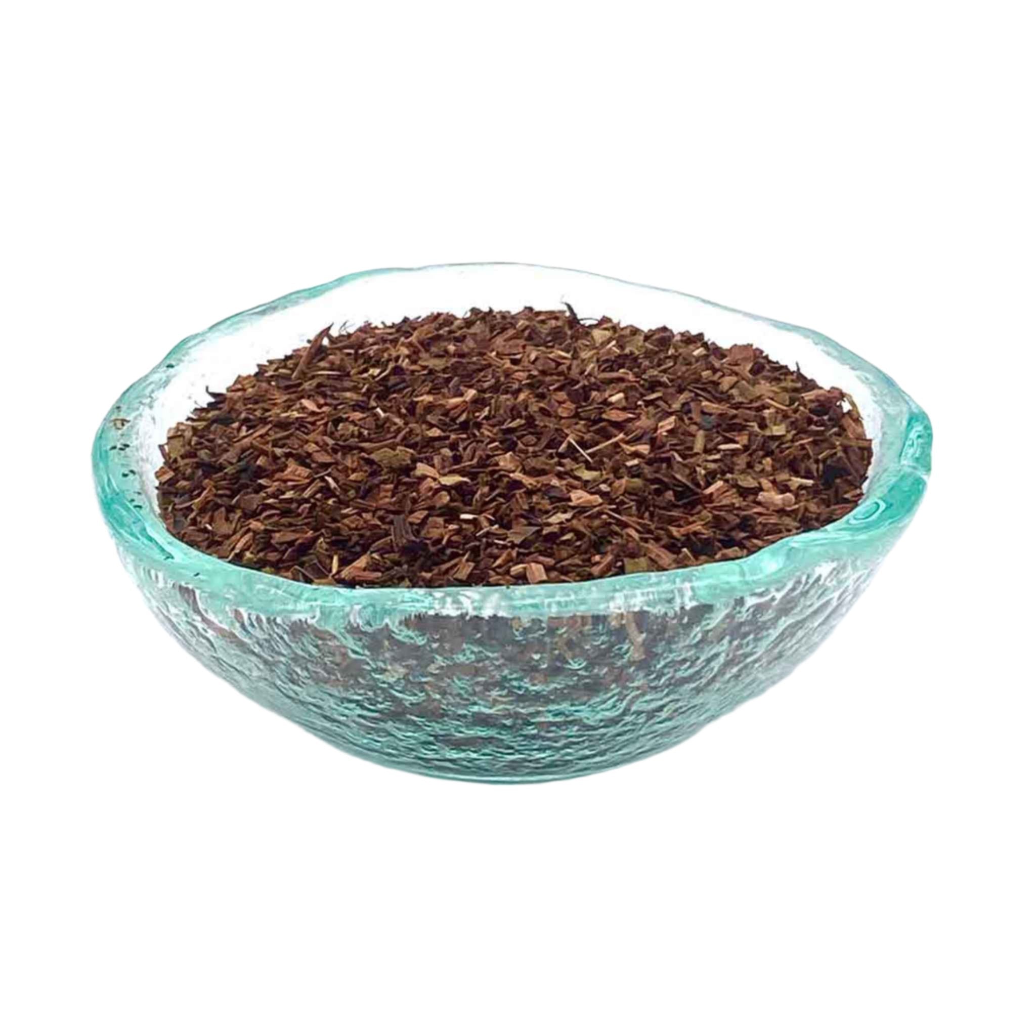 vanilla honeybush tea in dish