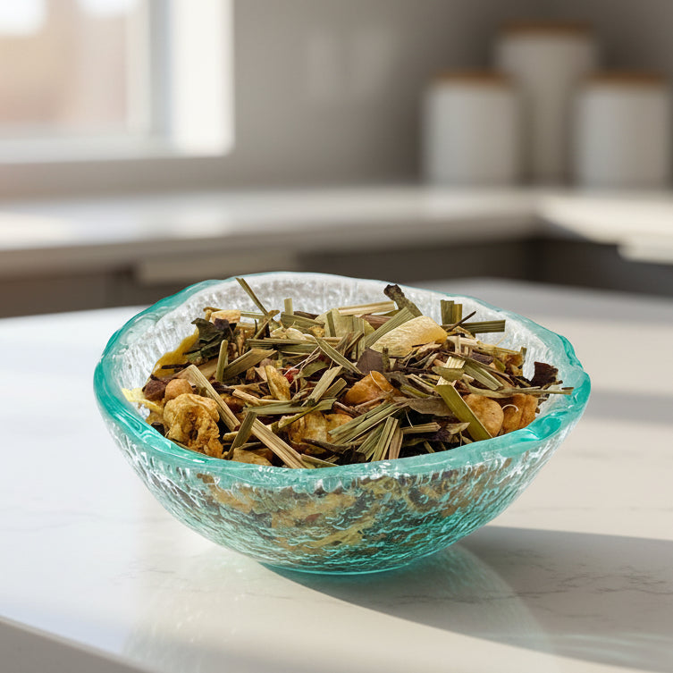 white chai tea in dish