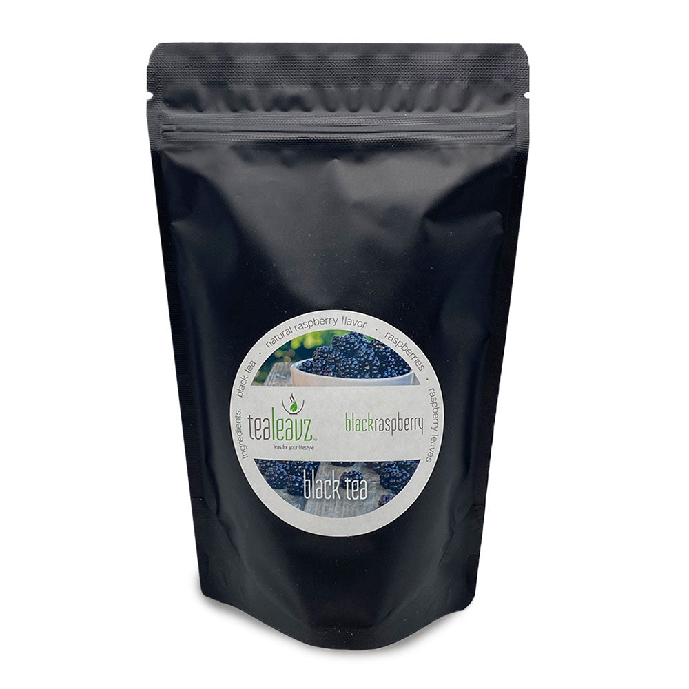 raspberry black tea in pouch