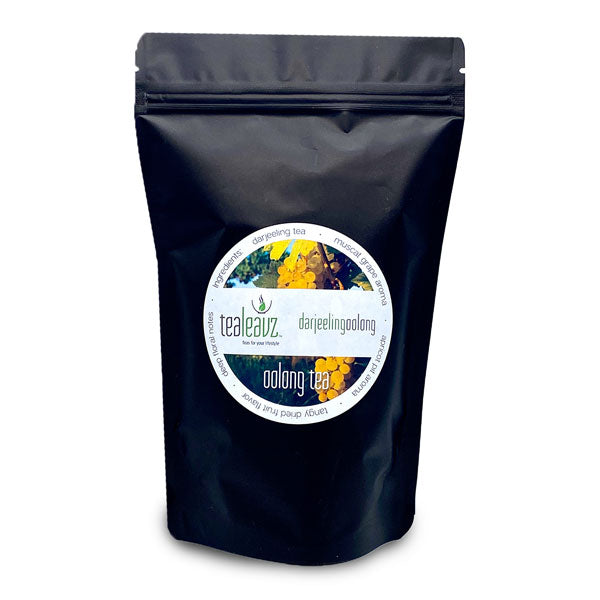 darjeeling oolong loose leaf tea in pouch