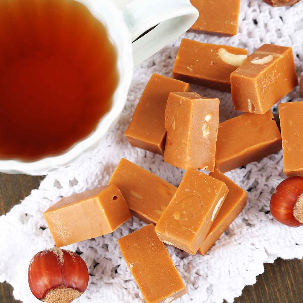 hazelnut caramel tea dessert tea