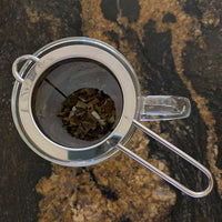 stainless steel tea strainer with loose leaf tea