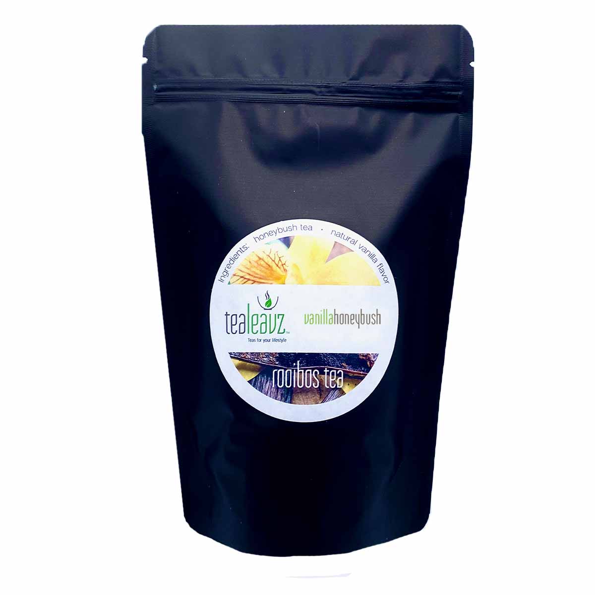 package of vanilla honeybush tea